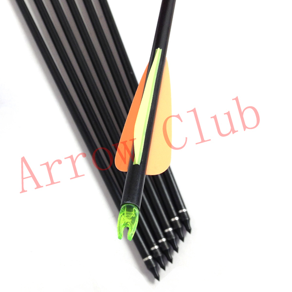 Recurve bow arrow replaceable tips specially for children pratice archery 28 fiberglass bow arrow