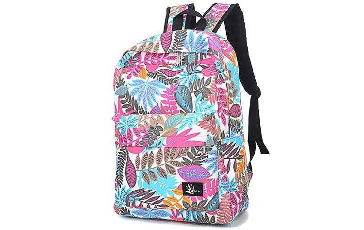 2015 New Fashion Maple leaf School bag Casual Backpack Women Bag for Girls canvas Backpack (18)