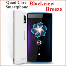4.5″ Smartphone Blackview Breeze Android 4.4 MTK6582 Quad Core 1GB+8GB ROM 8MP Unlocked WCDMA Mobile phone GPS Russian Language