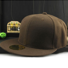 Adjustable Men Women Baseball Cap Solid Hip Hop Snapback Flat Peak Hat Visor
