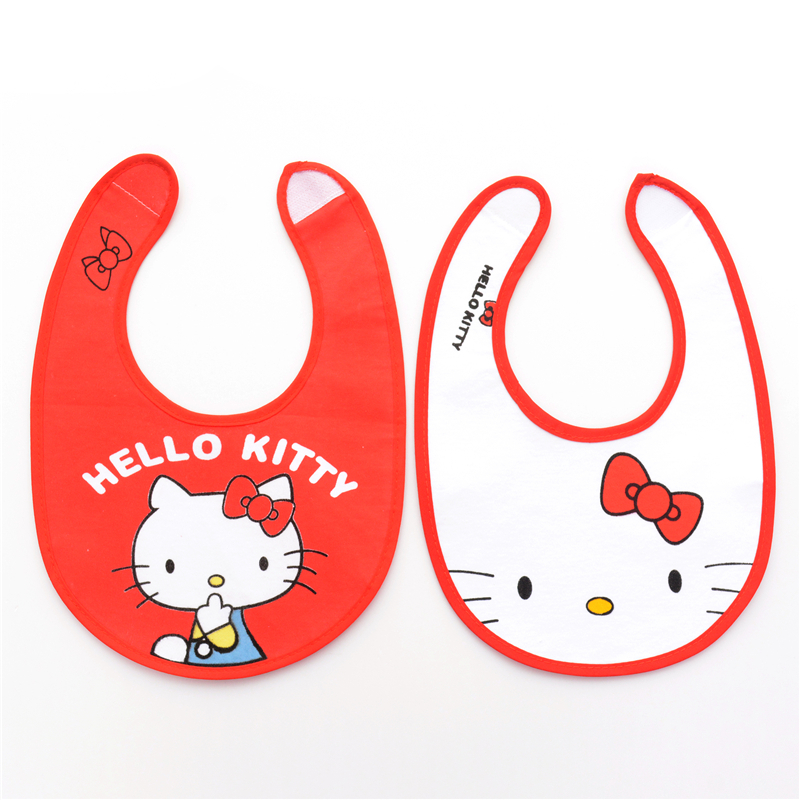 Red White Hello Kitty Kid Infant Toddler Baby Cotton Saliva Bibs Towel 11*8\'\' New # LNF