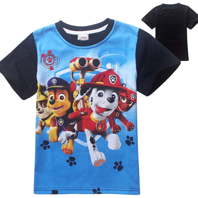 Boy Dog Patrol Clothes Children's t shirts For Boys Cartoon Casual Kids Girls Tops Fashion Clothing Costume T-shirts enfant