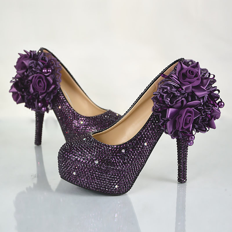 purple shoes for prom