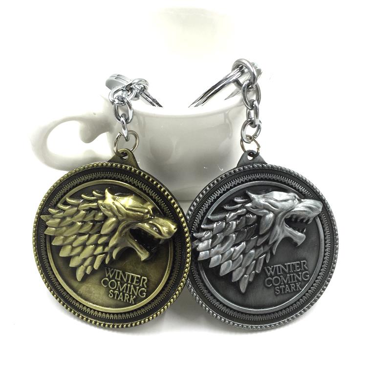free shipping Game Of Thrones Key Chain Got Song Of Ice And Fire Baratheon Stark Arryn Tully Greyjoy Martel Keychain