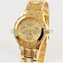 Fashion Luxury Brand Silver Quartz Women Watch Geneva Watches Crystal Rhinestone Wristwatch Clock reloj montre relogio