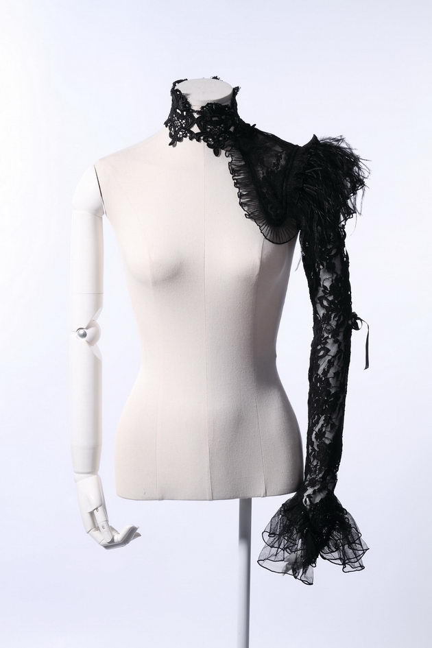 rq-bl Summer Lace Gloves Gothic Victoria Sheer lac...