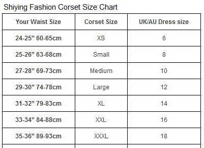 corset size 5374