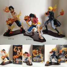 Mifen Craft New Anime Figures Attack Styling One Piece Ace Sabo Luffy PVC Action Figure Collectible Model Toys Dolls