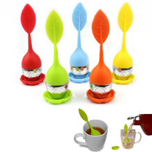 Food-grade Silicone & Stainless Steel Tea Leaf Strainer/Herbal Spice Infuser