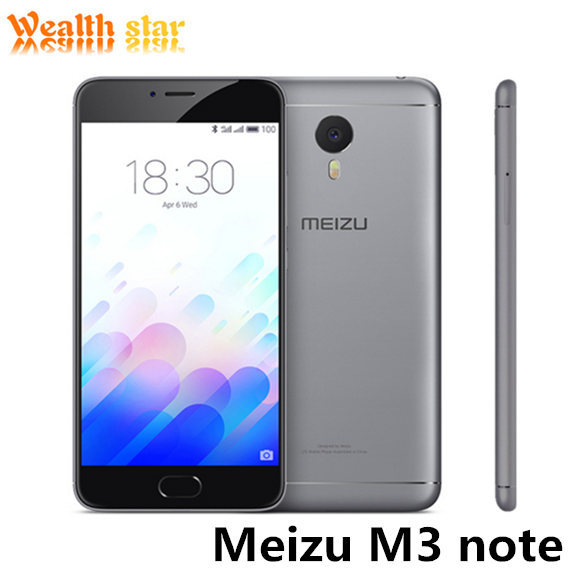 Original Meizu M3 Note smartphone 4G LTE Android 5.1 MTK Helio P10 Octa Core 2G 16G Fingerprint 4100 mAh 5.5" FHD Cell Phone