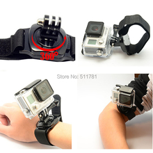 Professional 360 Degree Rotation Hand Wrist Strap Arm Belt With Adapter Mount for Gopro Hero 4 3 2 1 Xiaomi Yi