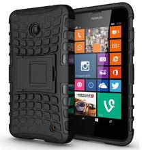 Tire Style Tough Rugged Dual Layer Hybrid Hard KickStand Duty Armor Case for NOKIA LUMIA 630 635 Mobile Phone Bags for LUMIA 630