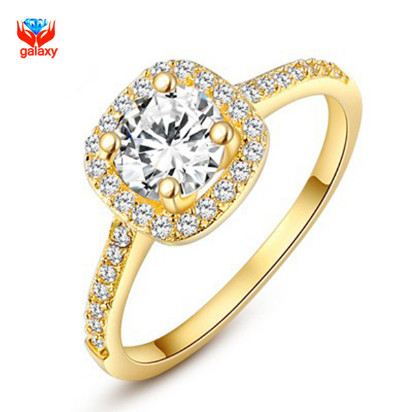 24k yellow gold engagement rings