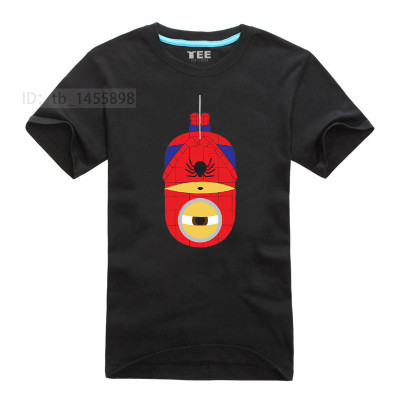 Minions Spider Man T Shirt Men Marvel Comic Super Hero