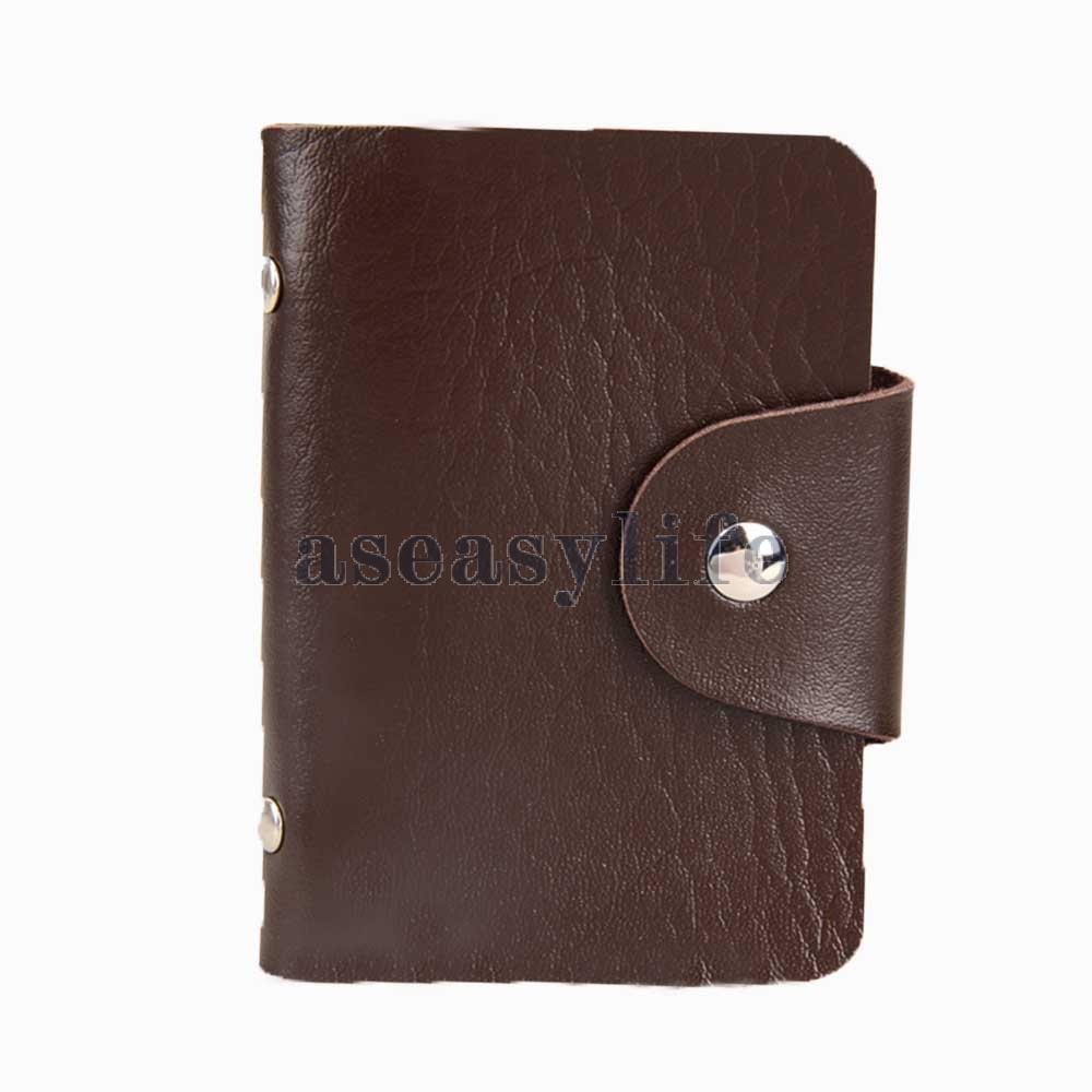 Гаджет  Free shipping 12 Card Position Faux Leather Card Holder Card Pack Card Protector Coffee ASAF None Камера и Сумки