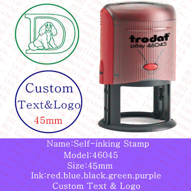 Free shipping custom Logo stamps self Inking Stamp Scrapbooking