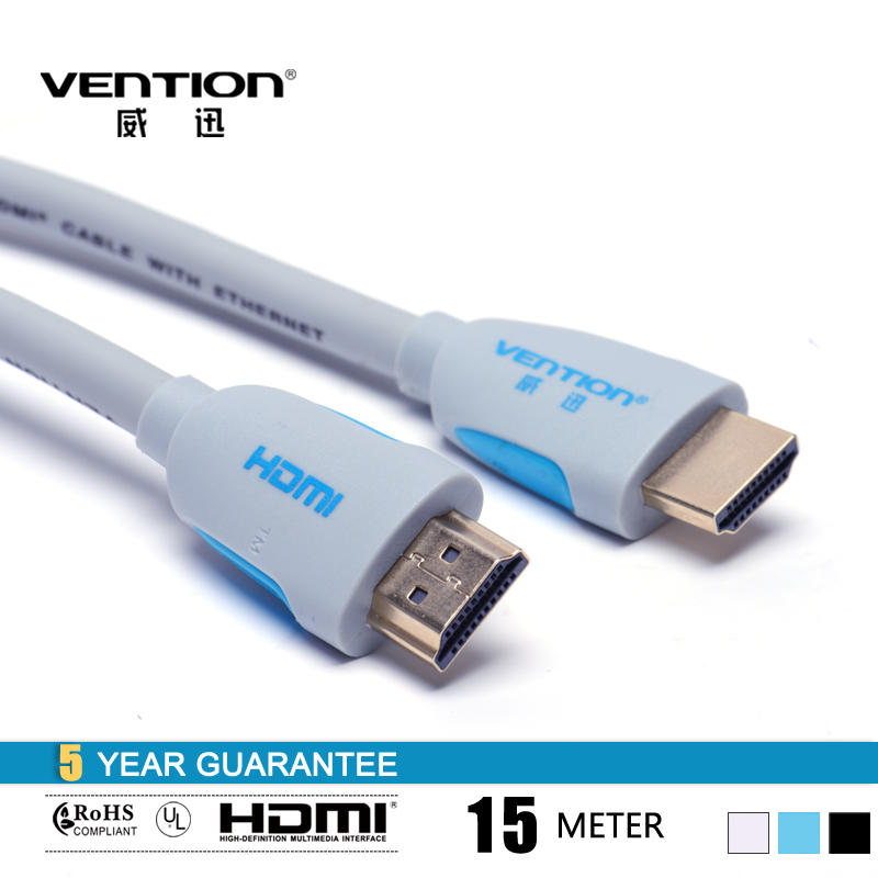 Vention 15M HDMI Cable 1.4  High Speed Round Cable HDMI Male to Male For Computer Projector XBOX 360