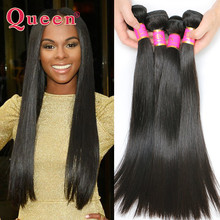 Queen Hair Products Unprocessed 6A Malaysian Virgin Remy Hair Straight Natural Color Weaves 3pcs/lot 100g/pc 8″-30″ Best Quality