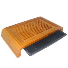 Bamboo Chinese Puer Gongfu Tea Table Serving Tray 16 8 TP060 For 3 5 People Pu