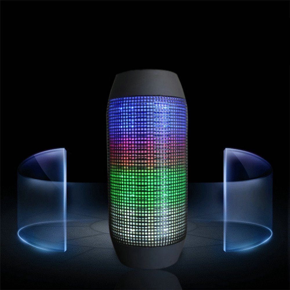New Portable PULSE LED Light Stereo Wireless Bluetooth Speaker Surround Sound Loud Speakers for