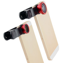 Universal Clip 3 in 1 Fish Eye Wide Angle Macro Fisheye Mobile Phone camera lenses For