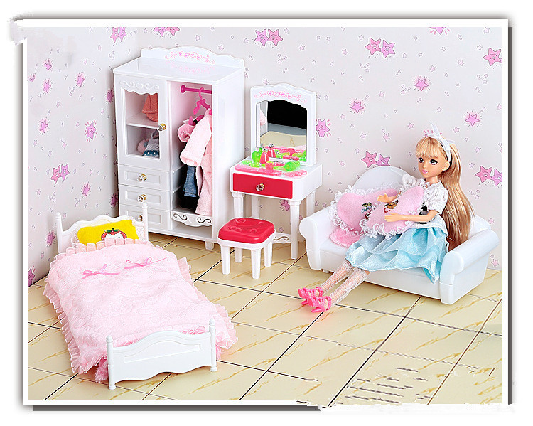 NEW Excellent Girls Birthday Gift Pack Dream Closet Furniture Doll Set For Barbie Dolls Kurhn Dolls Kids Play Toys Free Shipping