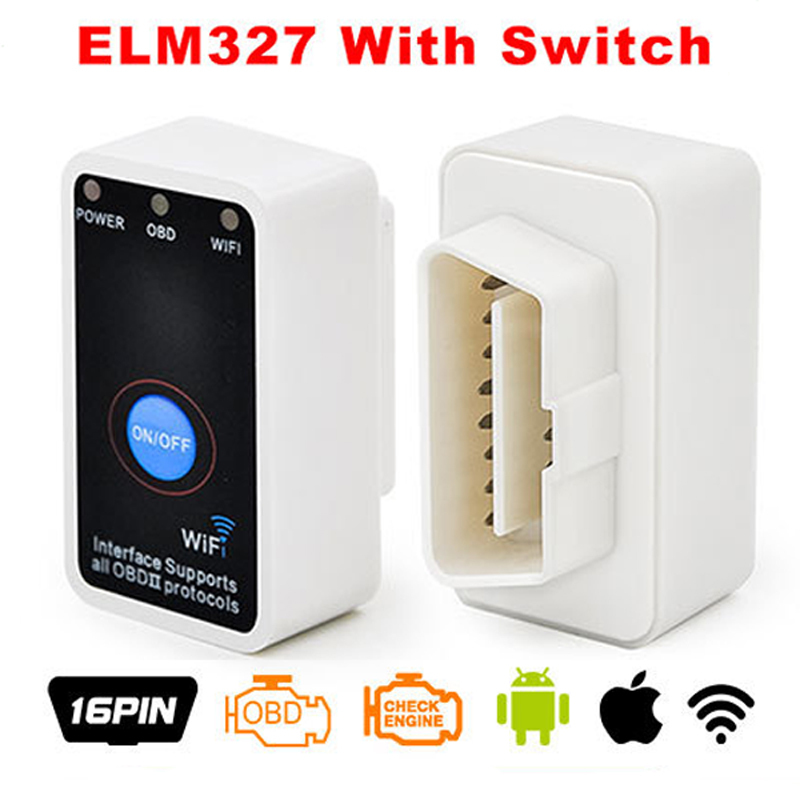 V2.1  -elm327 Wifi ELM 327  OBD2 OBD ii CAN-BUS  +    Android Symbian 