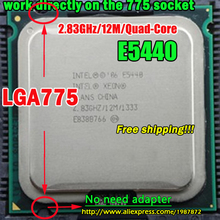 INTEL XEON E5440 2.83GHz/12M/1333Mhz/CPU equal to LGA775 Core 2 Quad Q9550 CPU,works on LGA775 mainboard no need adapter
