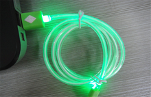 m crystal led light Micro USB Cable Sync Data Charger Cables for iphone5 5s 6 6s for Samsung for HTC Android mobile phone