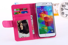 Leather Case for Samsung Galaxy S5 i9600 Retro Wallet Stand Function Mobile Phone Cover Bags Korea