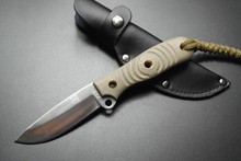 Alta calidad D32 63HRC G10 de la lámina recta cuchillos caza hoja fija cuchillo de supervivencia de rescate envío gratis