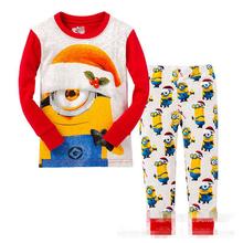 Children’s Pyjamas Spring Summer Boys Pijamas 14 Colors Cartoon Minions pyjama Baby girl pyjama Kids clothing set boys sets 2-7T