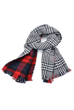 Lady Women’s Long Check Plaid Tartan Scarf s Shawl Stole Warm Scarves Red