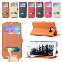 S5 Cover Smart Function Window View Flip Leather Case Back Cover For Samsung Galaxy S5 I9600