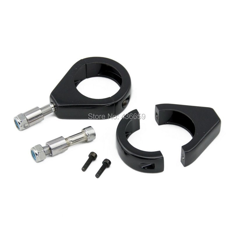 Motorcycle Black 41mm Turn Signal Fork Clamps For Harley Softail FXS FXSTC FXSTD FXSTDI