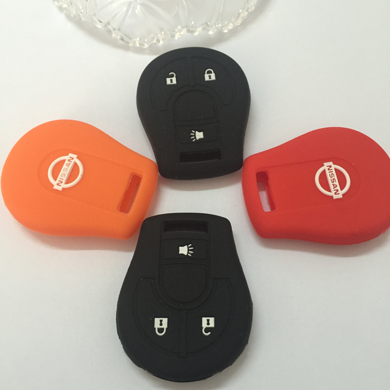 Silicone car key case Silicone key cover For Nissan 3 buttons car key case for Nissan