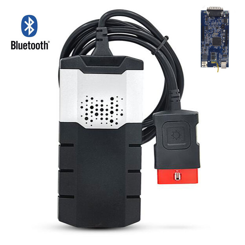 Newest vci (2014 02 R2 software+Keygen) DS150E with bluetooth obd2 OBDII OBD II  car scanner CDP Pro Plus For DELPHI DS150E