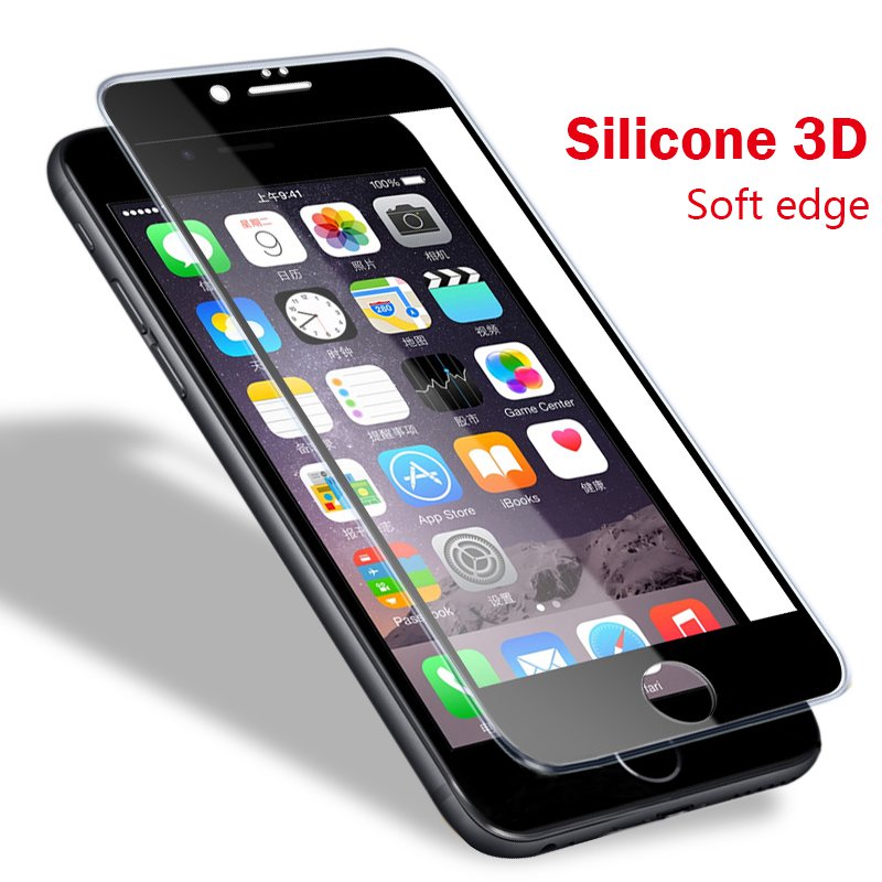 0.26 мм 2.5D 9 H Полный Охват Крышка Из Закаленного Стекла Для iPhone 6 6 s Plus Экран Протектор Защитная Пленка Для iPhone 7 7 плюс