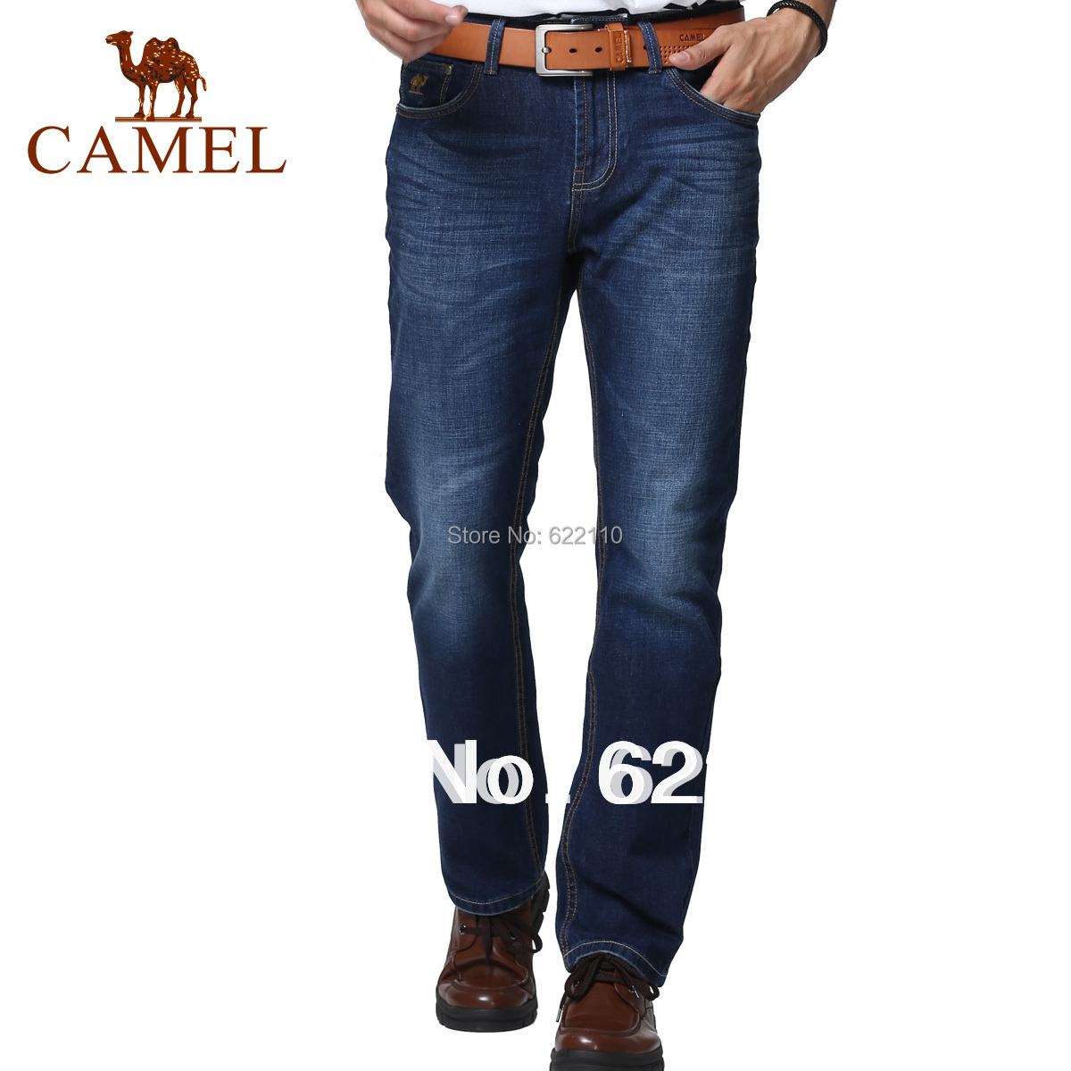Camel outdoor 2013 water wash jeans male 100% jeans cotton straight pants ;Comfortable mature men long Jean ,in stock3f66101
