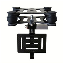 Free DHL Black FPV Gimbal Part Carbon Fiber Shock Absorber Gimbal PTZ for DJI Phantom Quadcopter Airplane Gopro Hero 3