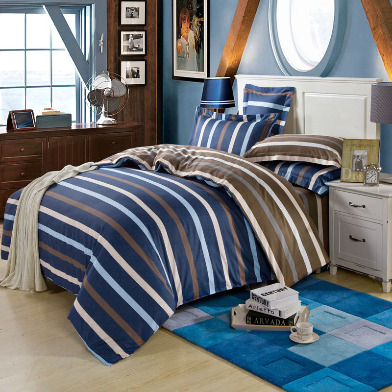 Blue And Brown Striped Bedroom compare prices on brown stripe duvet cover- online shopping/buy Blue And Brown Striped Bedroom compare prices on brown stripe duvet cover- online shopping/buy