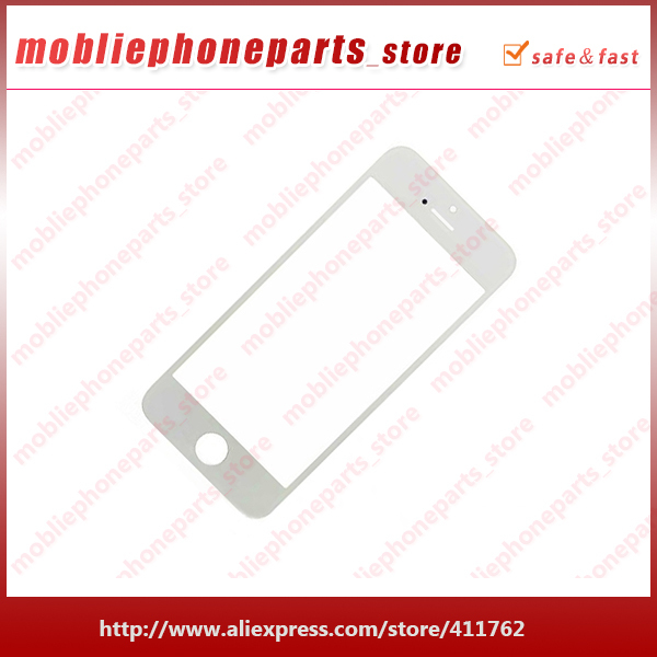 Free Shipping Original White Front Tempered Glass For iPhone 5S Mobilephone Parts 20PCS LOT