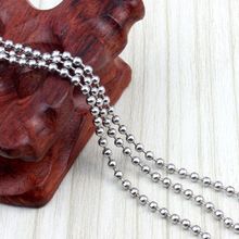 10pcs lot wholesale stainless steel ball chain necklaces for pendants DIY jewelry free shipping