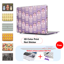 Russian Doll Laptop Hard Case For Apple macbook Air Pro Retina11 12 13.3 15 laptop bag For Mac book air 13 case 15.4 inch