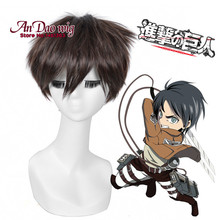 Free shipping beenle Cosplay Attack On Titan manufacturers of small wholesale – Eren Jaeger men’s short curly hair, Anime wigs