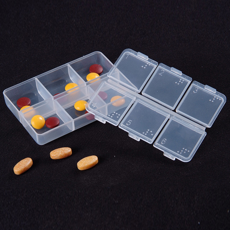 Mini 6 Grid Plastic Pill Medicine Box Holder Storage Organizer Container Case Portable Waterproof Small Medicine Chest Box Case Htc Touch Hdbox House Aliexpress