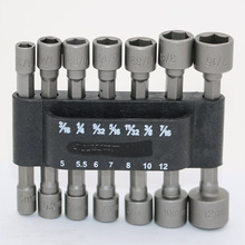 14pc Power Nut Driver Set Black Case Dual Metric & Standard Sae 1/4″ Shank Screwdrivers Nutdrivers Nut Driver Socket Bits Drill