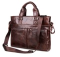 New Men's Business Bags Crazy Horse Leather Briefcase Fashion