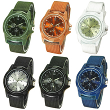 2015 hot Men’s Watch Fashion Military Army Style Nylon Band Sports Analog Quartz Wrist Watch 1MBF 6T2W W2E8D