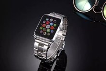 42 mm Premium lujo correa de acero inoxidable hebilla clásica adaptador de conector bandas reloj para Apple iWatch